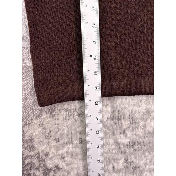 St John Top Large Womens Santana Knit Brown Sweater Tank Shell Mock - Picture 6 of 7